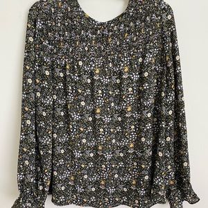 LOFT Outlet Long Sleeve floral blouse